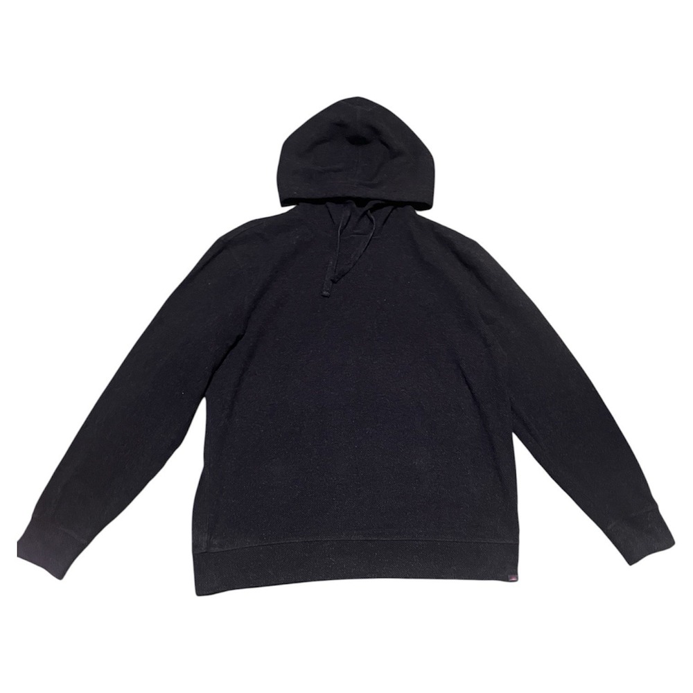 Faherty Legend Pullover Sweater Hoodie Heather Mens Sz L Outdoor Travel Organic